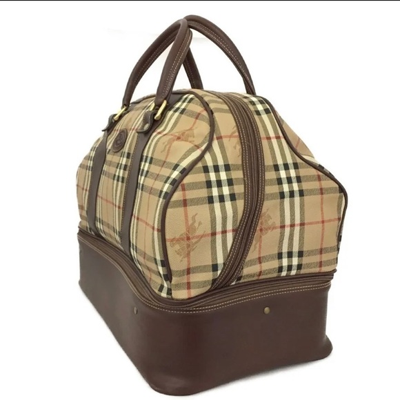 AUTH Burberry Nova Check boston travel bag - Picture 5 of 17